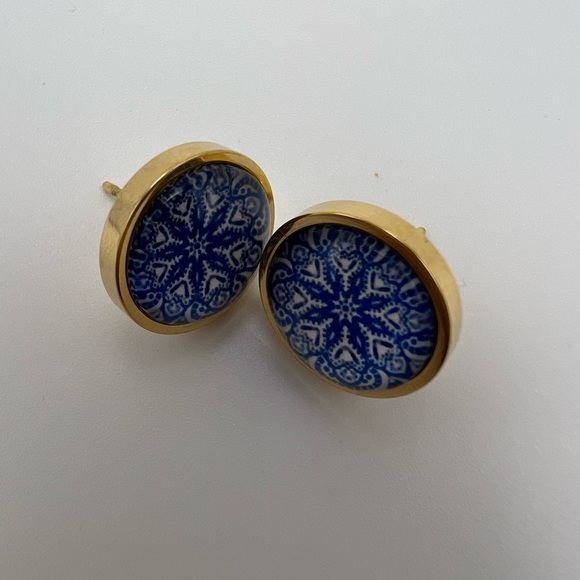 Boho Chic Classic Round & Square Stud Earrings - Elegant Chic Stud Earrings - Picture 5 of 14